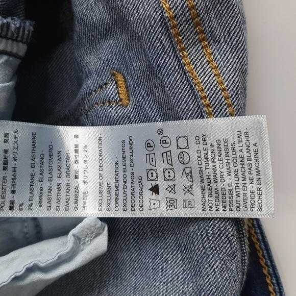 Levi's 721 High Rise Skinny Ankle Distressed Jeans - Picture 8 of 14